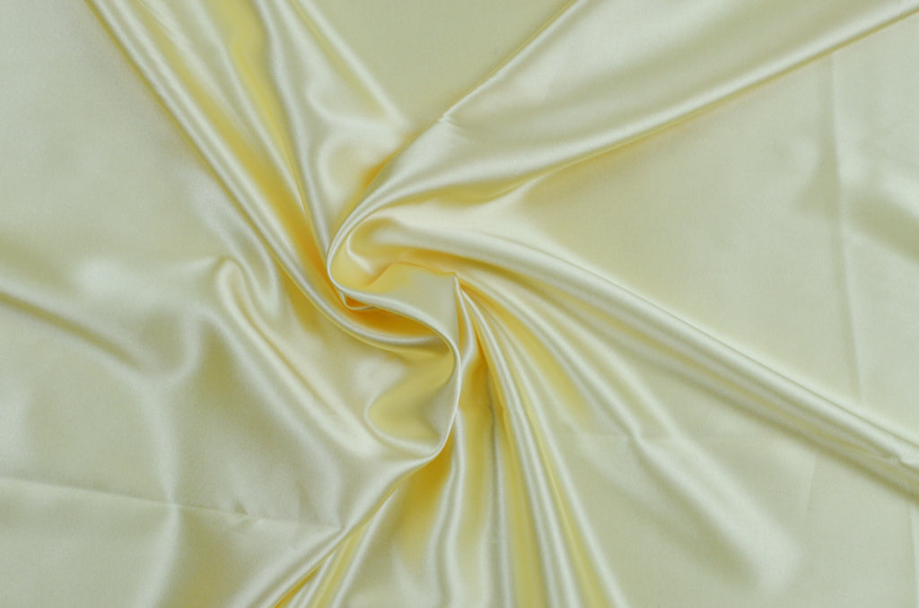 Stretch Satin Charmeuse Butter Yellow