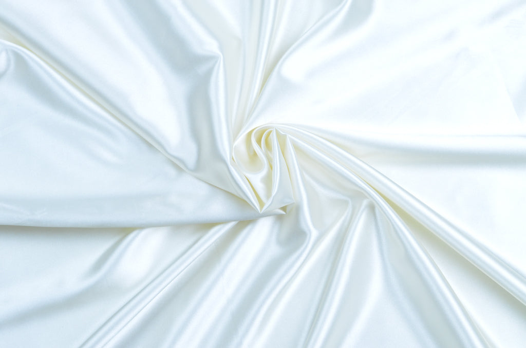 Ivory Polyester Stretch Satin (148cm/58) - Contrary